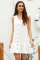 White Pocketed Button Down Tank Dress
