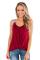 Red Somewhere Next To You Twist Tank Top