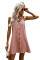 Pink Buttoned Slip Dress