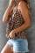 Brown Leopard Drape Tank