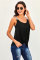 Black Somewhere Next To You Twist Tank Top