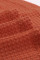 Orange Contrast Eyelet Thermal Knit Top