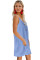 Sky Blue Buttoned Slip Dress