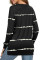 Tie-dye Stripes Black Sweatshirt