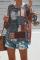 Floral Print Peasant Blouse