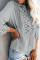 Gray Sweet Mary Crochet Lace Top