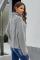 Gray Cuddle Weather Cable Knit Handmade Turtleneck Sweater