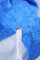 Blue Colorblock The Sun Cotton Blend Tie Dye Hoodie