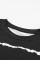 Tie-dye Stripes Black Sweatshirt
