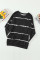 Tie-dye Stripes Black Sweatshirt